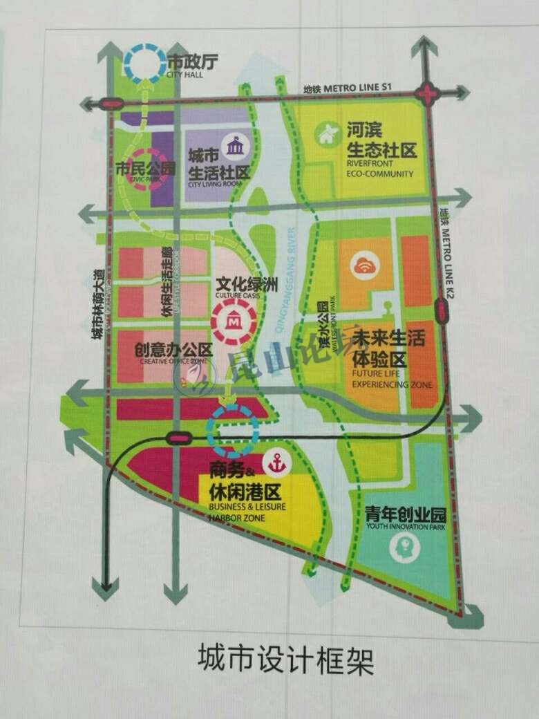 昆山青阳港最新规划图